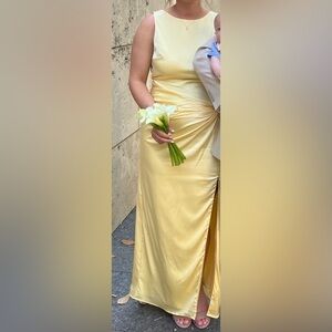 Abercrombie & Fitch Backless Yellow Dress